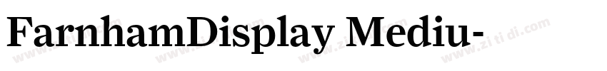 FarnhamDisplay Mediu字体转换 FarnhamDisplay Mediu字体转换